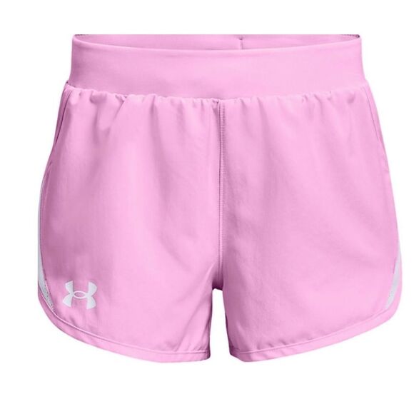 Under Armour GIRL’S YLARGE Pink FlyBy Shorts - Picture 2 of 8